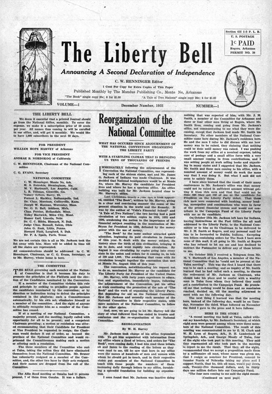 Issue of the Liberty Bell